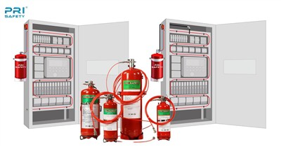 Elskåp Direkt och indirekt brandsläckningssystem